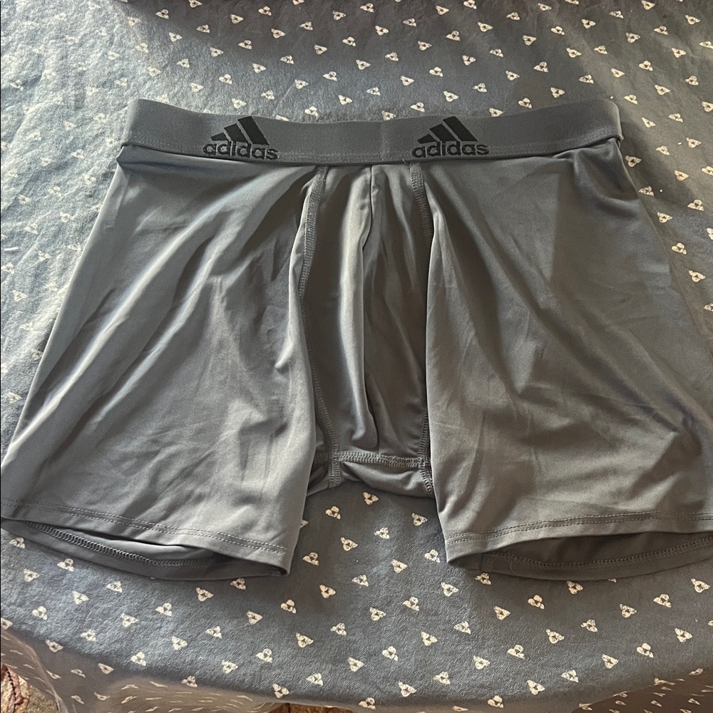Adidas Men's Charcoal Boxer Briefs